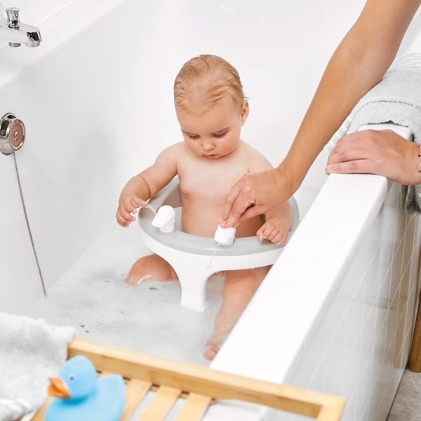  Asiento de bañera para bebé, asiento de baño plegable