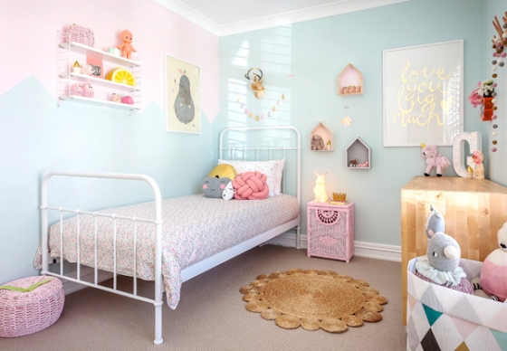 La habitación infantil de Georgia es la inspiración de la semana en colores  pasteles. ~ The Little Club. Decoración infantil para bebés y niños.